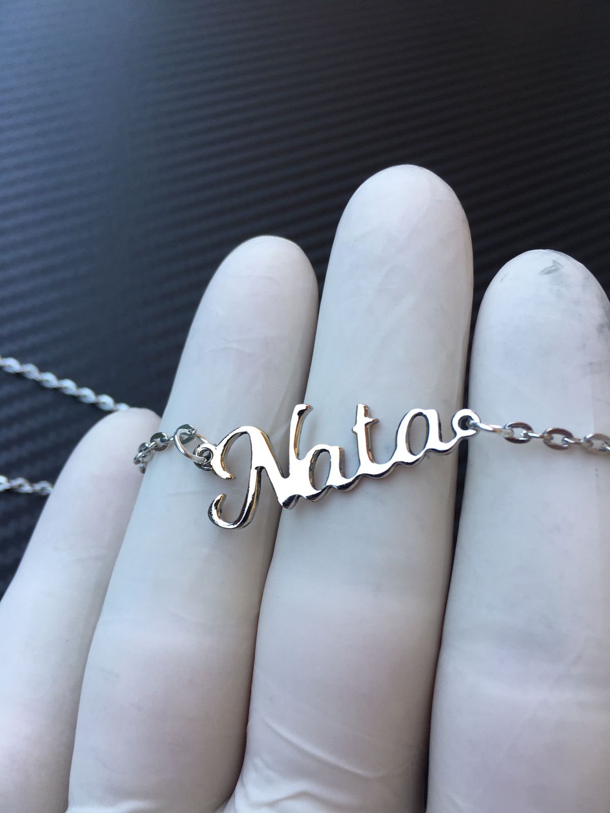 Name Necklace Silver